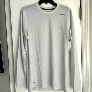 Nike Dry fit men’s med white long sleeve